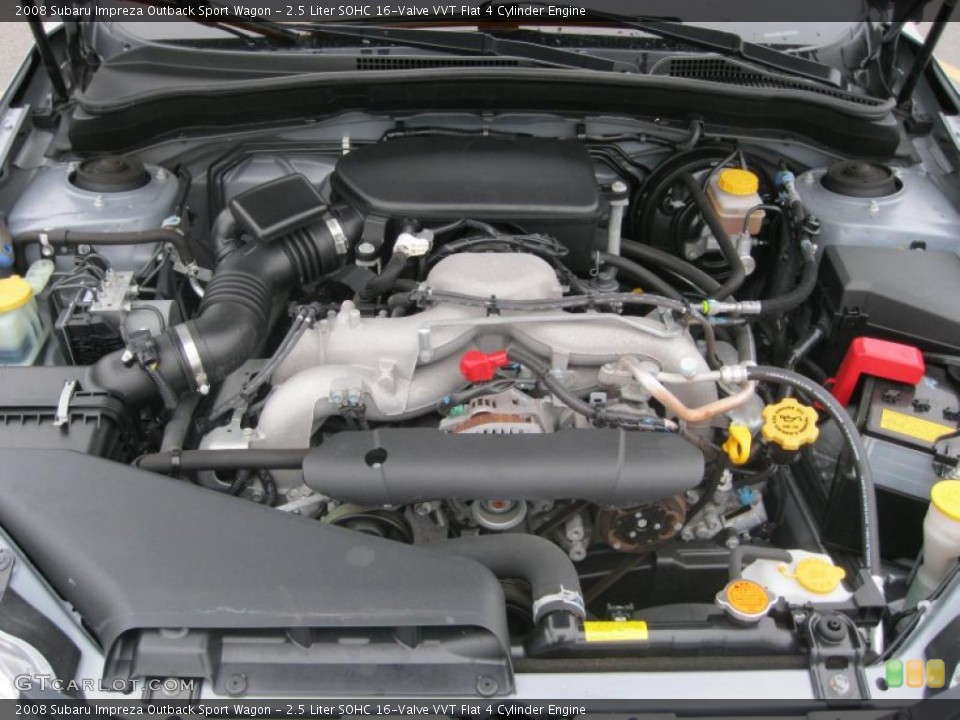 2.5 Liter SOHC 16-Valve VVT Flat 4 Cylinder Engine for the 2008 Subaru Impreza #39144418