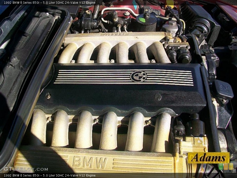 5.0 Liter SOHC 24-Valve V12 1992 BMW 8 Series Engine