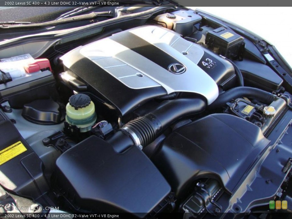 4.3 Liter DOHC 32-Valve VVT-i V8 Engine for the 2002 Lexus SC #39178459