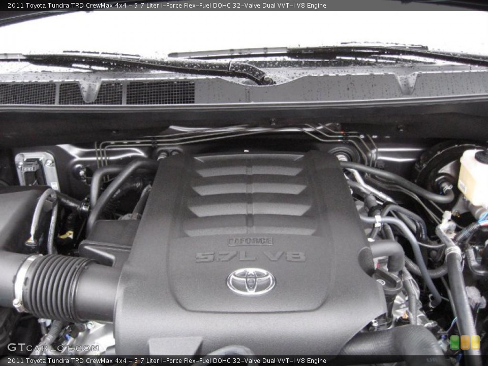 5.7 Liter i-Force Flex-Fuel DOHC 32-Valve Dual VVT-i V8 Engine for the 2011 Toyota Tundra #39182623