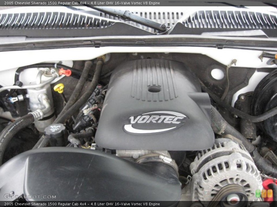 4.8 Liter OHV 16-Valve Vortec V8 Engine for the 2005 Chevrolet Silverado 1500 #39184079