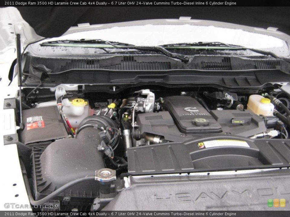 6.7 Liter OHV 24-Valve Cummins Turbo-Diesel Inline 6 Cylinder Engine for the 2011 Dodge Ram 3500 HD #39204387
