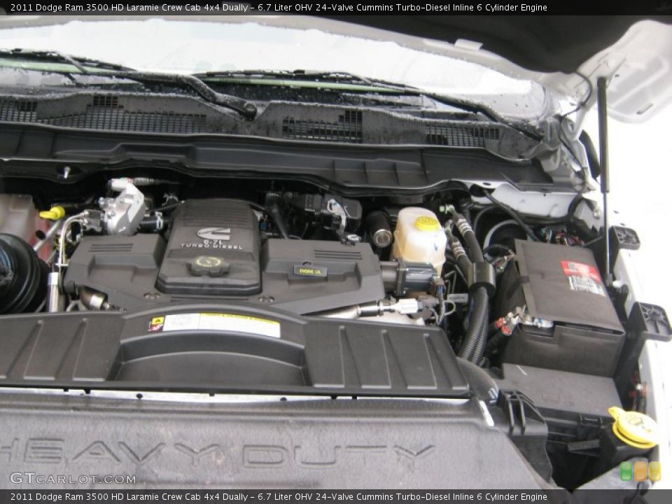 6.7 Liter OHV 24-Valve Cummins Turbo-Diesel Inline 6 Cylinder Engine for the 2011 Dodge Ram 3500 HD #39204403
