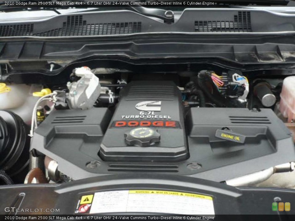 6.7 Liter OHV 24-Valve Cummins Turbo-Diesel Inline 6 Cylinder Engine for the 2010 Dodge Ram 2500 #39211686