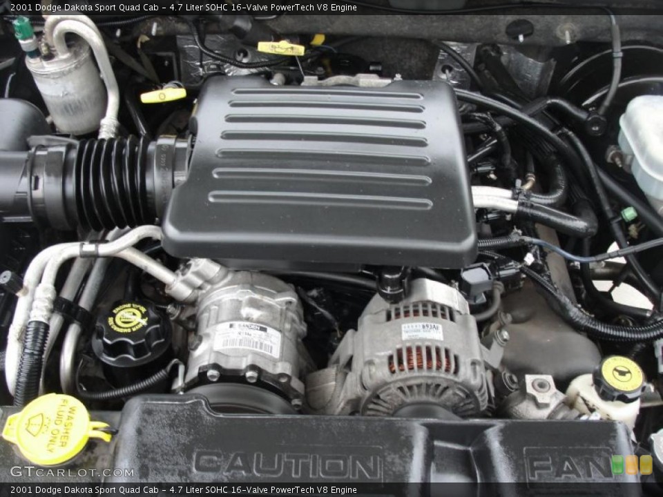 4.7 Liter SOHC 16-Valve PowerTech V8 Engine for the 2001 Dodge Dakota #39228794