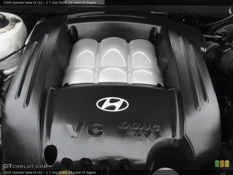 2.7 Liter DOHC 24 Valve V6 2006 Hyundai Santa Fe Engine
