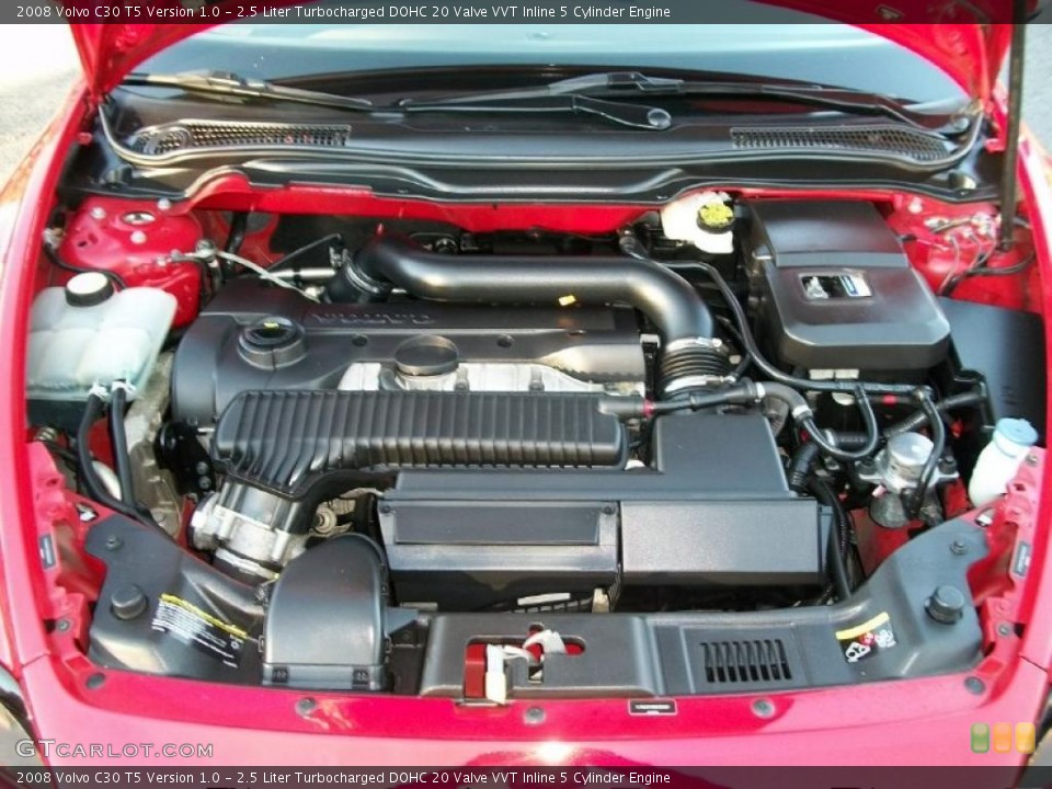 2.5 Liter Turbocharged DOHC 20 Valve VVT Inline 5 Cylinder Engine for the 2008 Volvo C30 #39235789