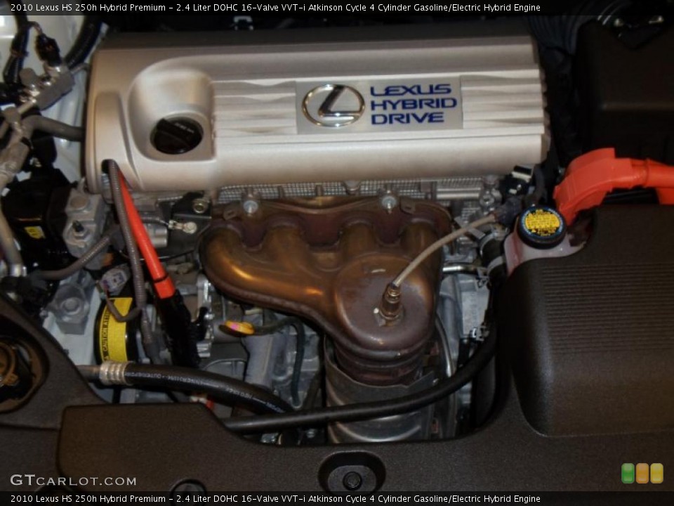2.4 Liter DOHC 16-Valve VVT-i Atkinson Cycle 4 Cylinder Gasoline/Electric Hybrid Engine for the 2010 Lexus HS #39240894