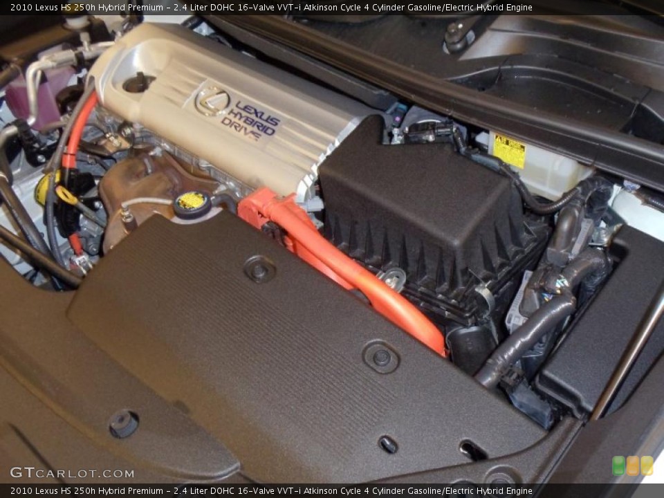 2.4 Liter DOHC 16-Valve VVT-i Atkinson Cycle 4 Cylinder Gasoline/Electric Hybrid Engine for the 2010 Lexus HS #39240910