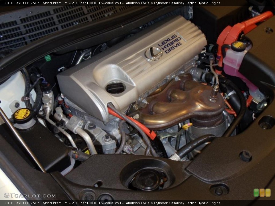2.4 Liter DOHC 16-Valve VVT-i Atkinson Cycle 4 Cylinder Gasoline/Electric Hybrid Engine for the 2010 Lexus HS #39240930