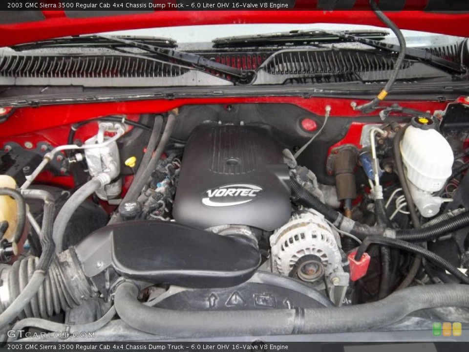 6.0 Liter OHV 16-Valve V8 2003 GMC Sierra 3500 Engine