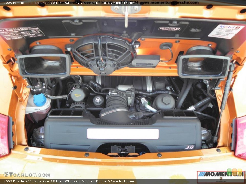 3.8 Liter DOHC 24V VarioCam DFI Flat 6 Cylinder Engine for the 2009 Porsche 911 #39283739