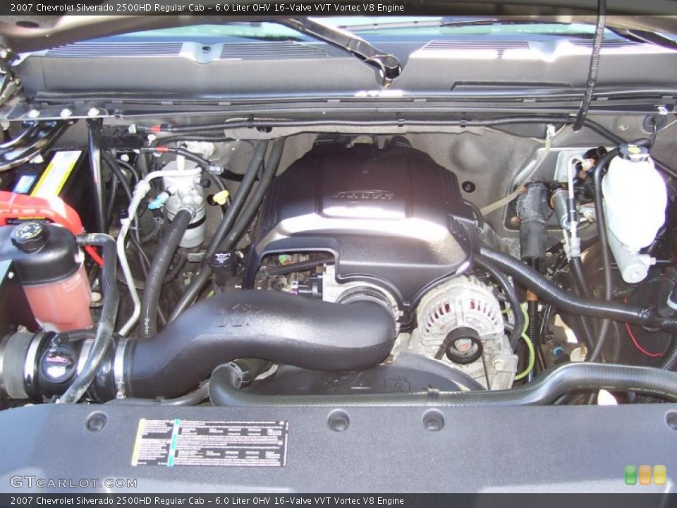 6.0 Liter OHV 16-Valve VVT Vortec V8 Engine for the 2007 Chevrolet Silverado 2500HD #39288451