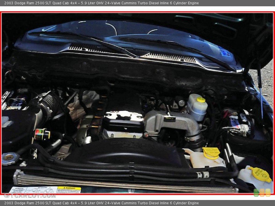 5.9 Liter OHV 24-Valve Cummins Turbo Diesel Inline 6 Cylinder Engine for the 2003 Dodge Ram 2500 #39290035