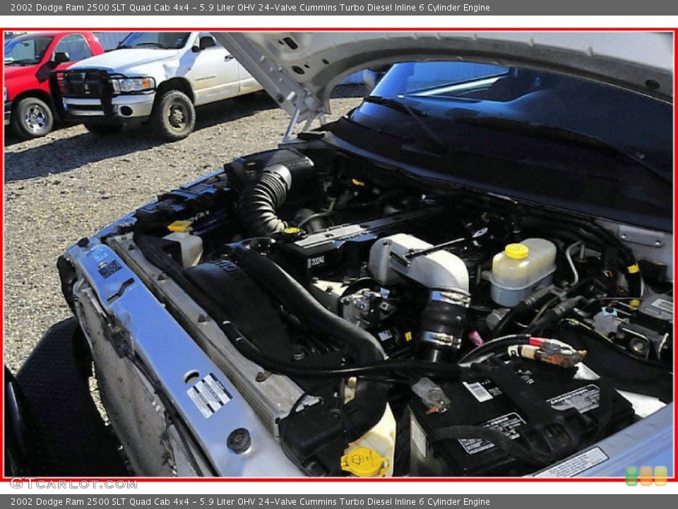 5.9 Liter OHV 24-Valve Cummins Turbo Diesel Inline 6 Cylinder Engine for the 2002 Dodge Ram 2500 #39290667