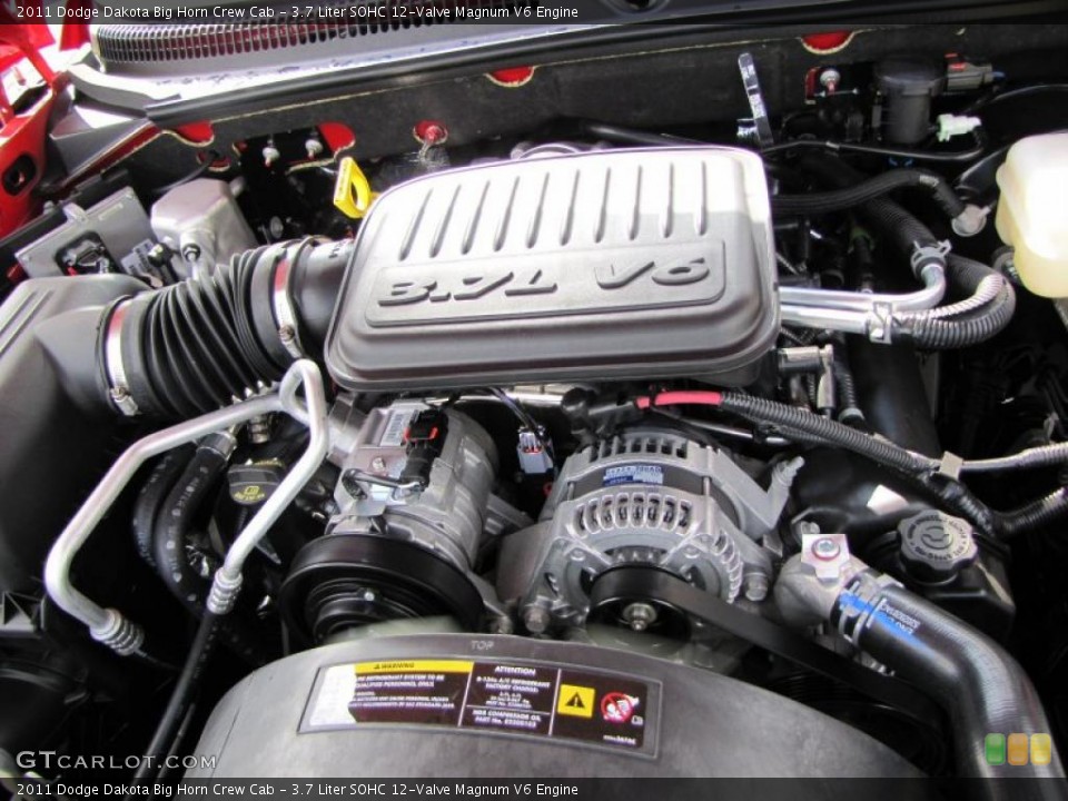 3.7 Liter SOHC 12-Valve Magnum V6 Engine for the 2011 Dodge Dakota #39291315