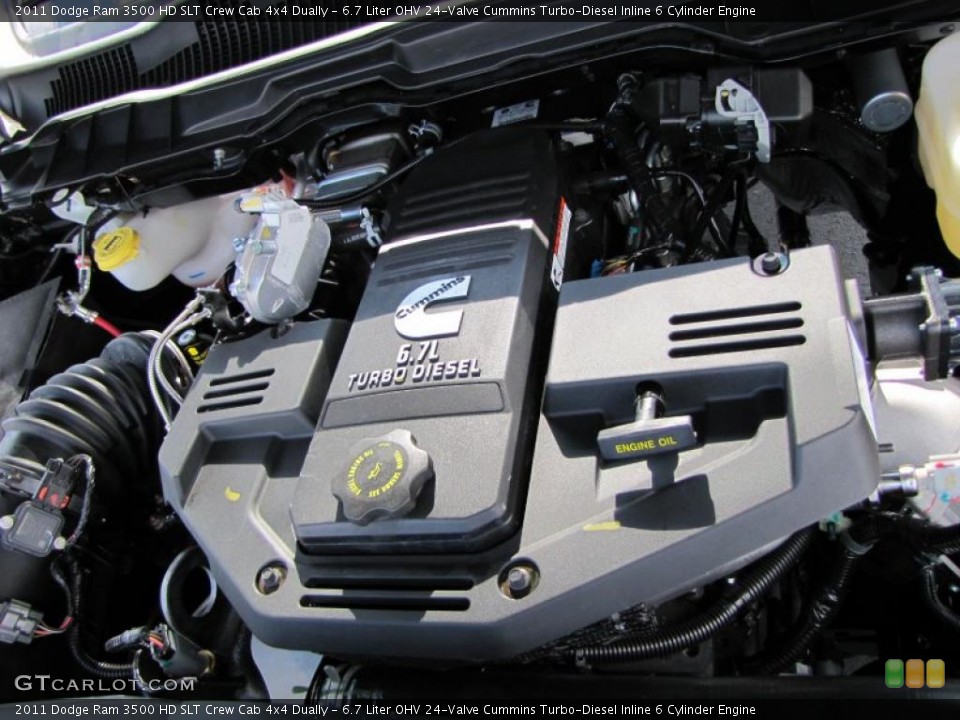 6.7 Liter OHV 24-Valve Cummins Turbo-Diesel Inline 6 Cylinder Engine for the 2011 Dodge Ram 3500 HD #39293171