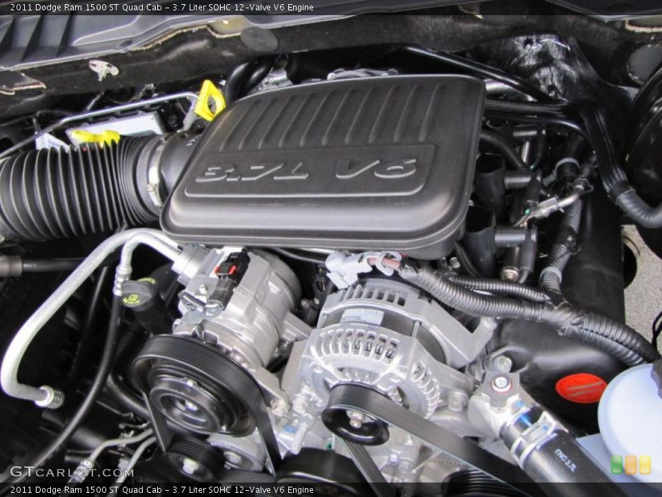 3.7 Liter SOHC 12-Valve V6 Engine for the 2011 Dodge Ram 1500 #39293387