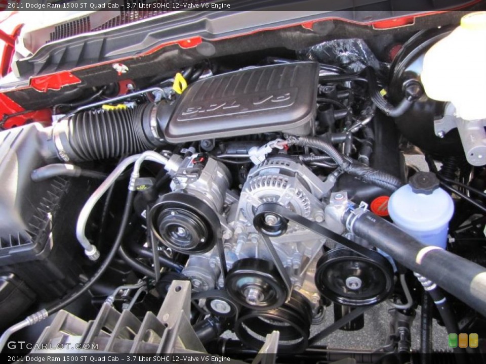 3.7 Liter SOHC 12-Valve V6 Engine for the 2011 Dodge Ram 1500 #39294735