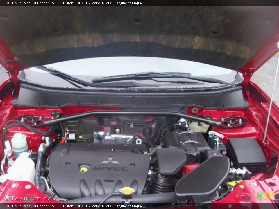 2.4 Liter DOHC 16-Valve MIVEC 4 Cylinder 2011 Mitsubishi Outlander Engine