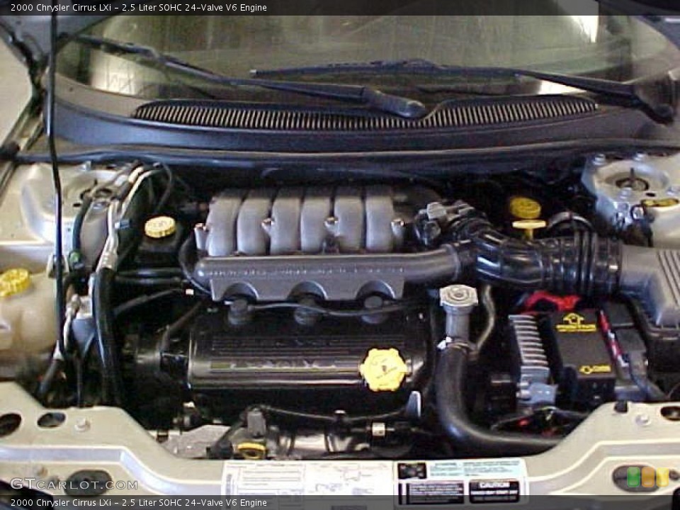 2.5 Liter SOHC 24-Valve V6 2000 Chrysler Cirrus Engine
