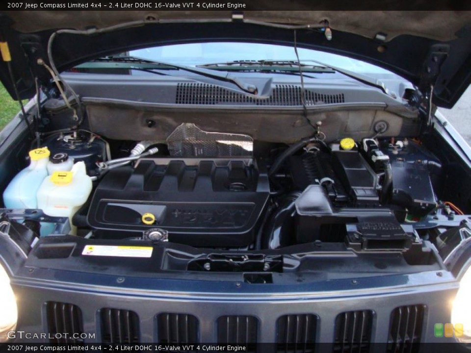 2.4 Liter DOHC 16-Valve VVT 4 Cylinder 2007 Jeep Compass Engine