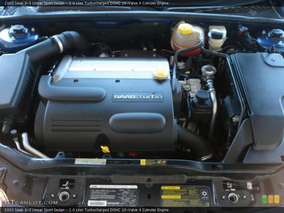 2.0 Liter Turbocharged DOHC 16-Valve 4 Cylinder Engine for the 2003 Saab 9-3 #39338728