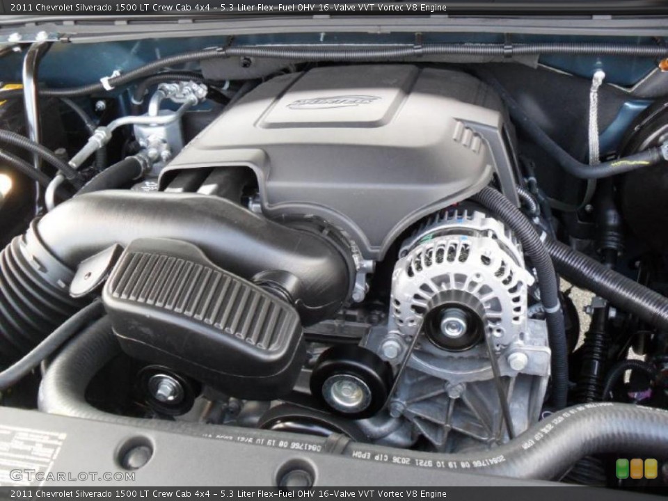 5.3 Liter Flex-Fuel OHV 16-Valve VVT Vortec V8 Engine for the 2011 Chevrolet Silverado 1500 #39343468
