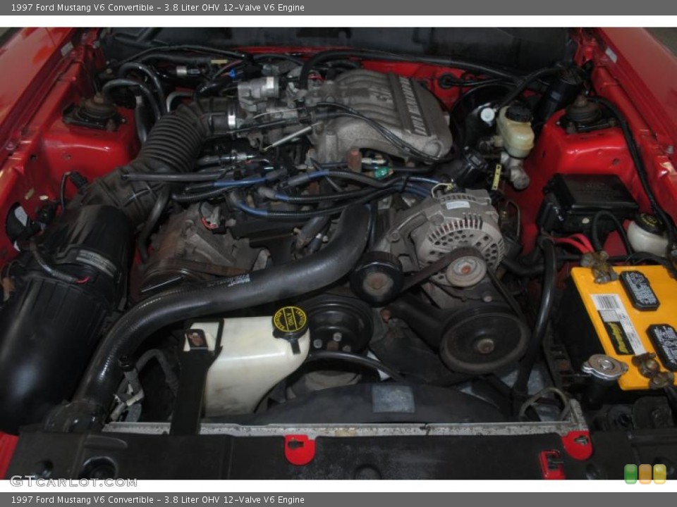 3.8 Liter OHV 12-Valve V6 Engine for the 1997 Ford Mustang #39349348