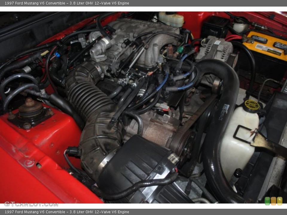 3.8 Liter OHV 12-Valve V6 Engine for the 1997 Ford Mustang #39349364