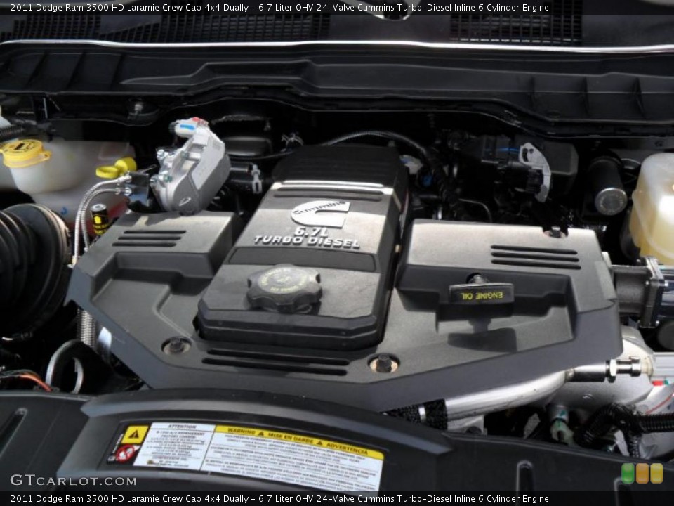 6.7 Liter OHV 24-Valve Cummins Turbo-Diesel Inline 6 Cylinder Engine for the 2011 Dodge Ram 3500 HD #39359200