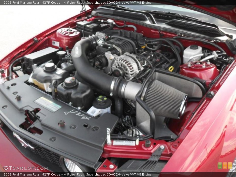 4.6 Liter Roush Supercharged SOHC 24-Valve VVT V8 Engine for the 2008 Ford Mustang #39361264