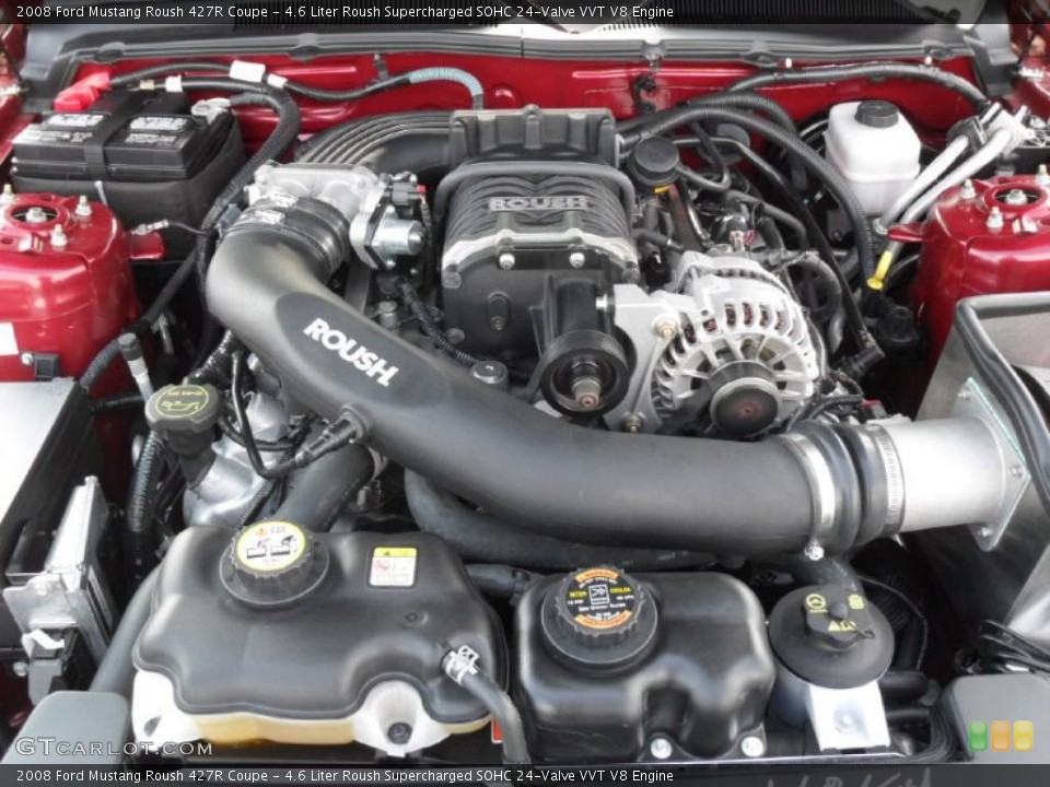 4.6 Liter Roush Supercharged SOHC 24-Valve VVT V8 Engine for the 2008 Ford Mustang #39361280