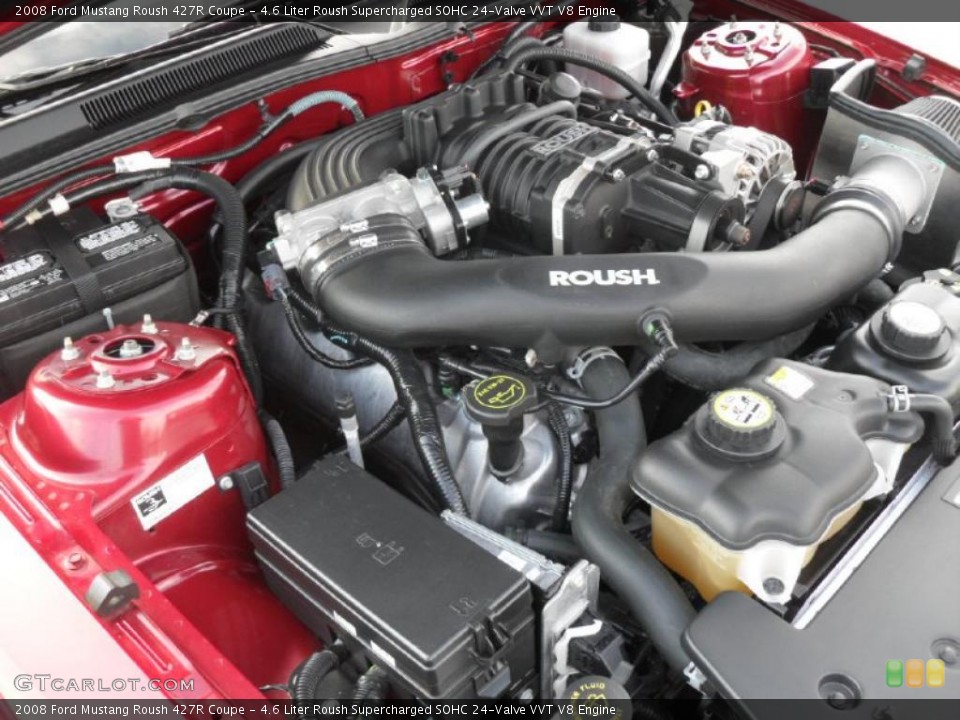4.6 Liter Roush Supercharged SOHC 24-Valve VVT V8 Engine for the 2008 Ford Mustang #39361300