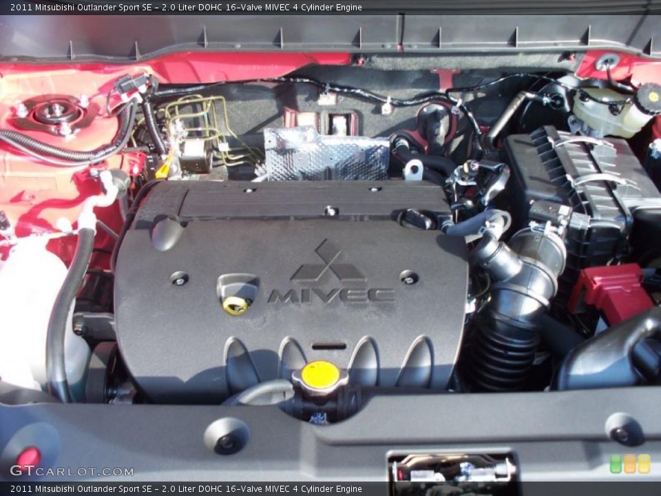 2.0 Liter DOHC 16-Valve MIVEC 4 Cylinder Engine for the 2011 Mitsubishi Outlander Sport #39365476
