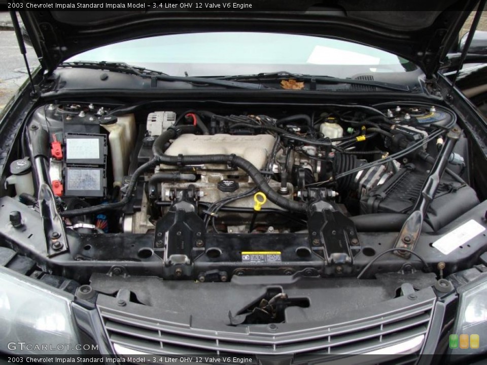 3.4 Liter OHV 12 Valve V6 Engine for the 2003 Chevrolet Impala #39378415