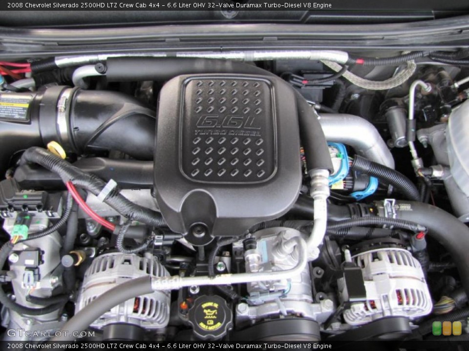 6.6 Liter OHV 32-Valve Duramax Turbo-Diesel V8 Engine for the 2008 Chevrolet Silverado 2500HD #39382425