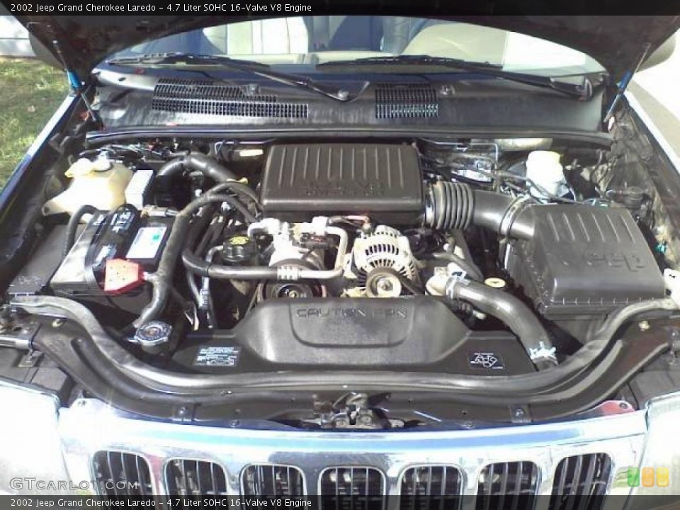 4.7 Liter SOHC 16-Valve V8 Engine for the 2002 Jeep Grand Cherokee #39389457