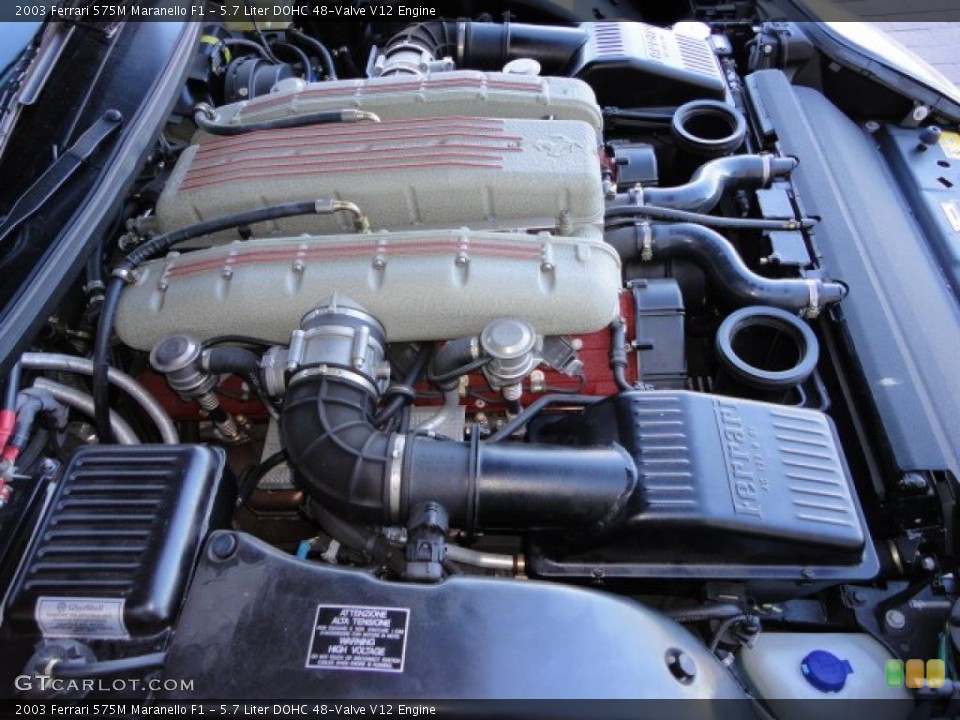 5.7 Liter DOHC 48-Valve V12 Engine for the 2003 Ferrari 575M Maranello #39389813