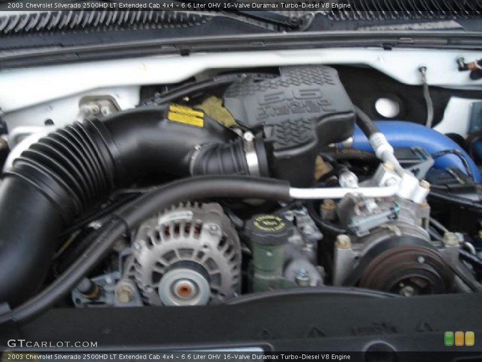 6.6 Liter OHV 16-Valve Duramax Turbo-Diesel V8 Engine for the 2003 Chevrolet Silverado 2500HD #39395665