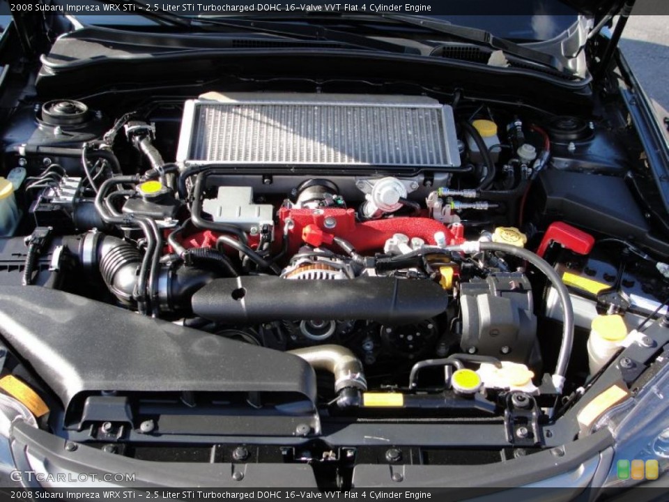 2.5 Liter STi Turbocharged DOHC 16-Valve VVT Flat 4 Cylinder Engine for the 2008 Subaru Impreza #39397373