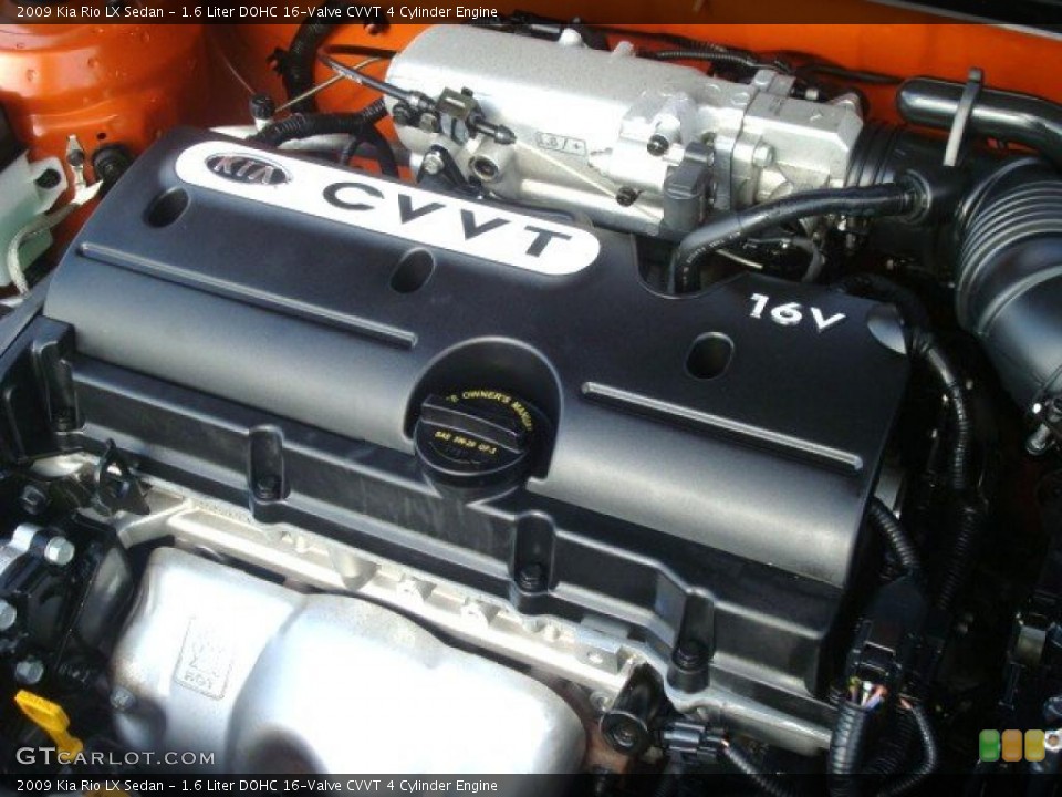 1.6 Liter DOHC 16-Valve CVVT 4 Cylinder Engine for the 2009 Kia Rio #39412857