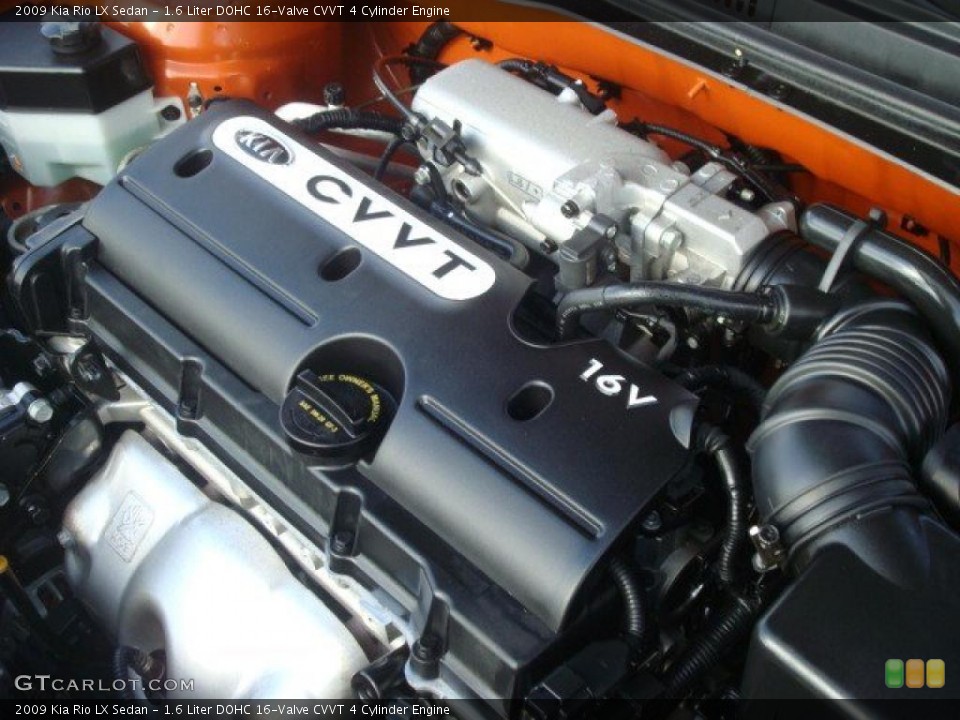 1.6 Liter DOHC 16-Valve CVVT 4 Cylinder Engine for the 2009 Kia Rio #39412877