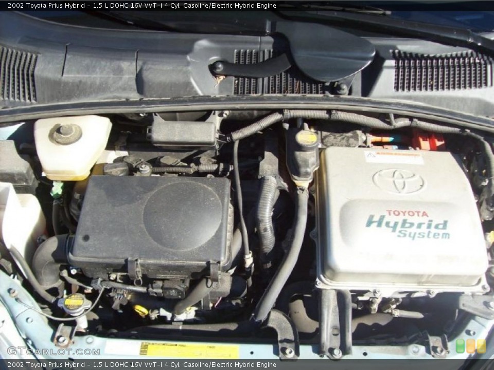 1.5 L DOHC 16V VVT-i 4 Cyl. Gasoline/Electric Hybrid Engine for the 2002 Toyota Prius #39416437