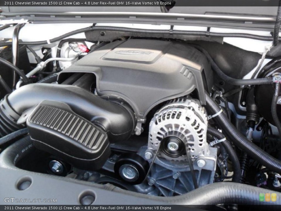4.8 Liter Flex-Fuel OHV 16-Valve Vortec V8 Engine for the 2011 Chevrolet Silverado 1500 #39428322