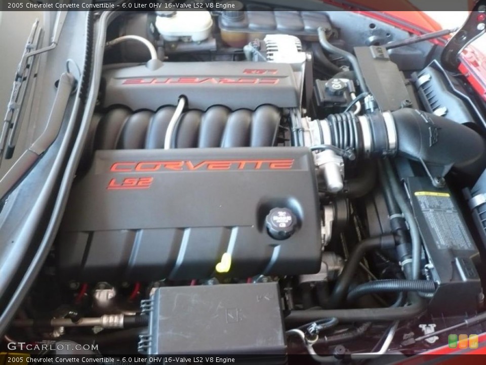 6.0 Liter OHV 16-Valve LS2 V8 Engine for the 2005 Chevrolet Corvette #39430222