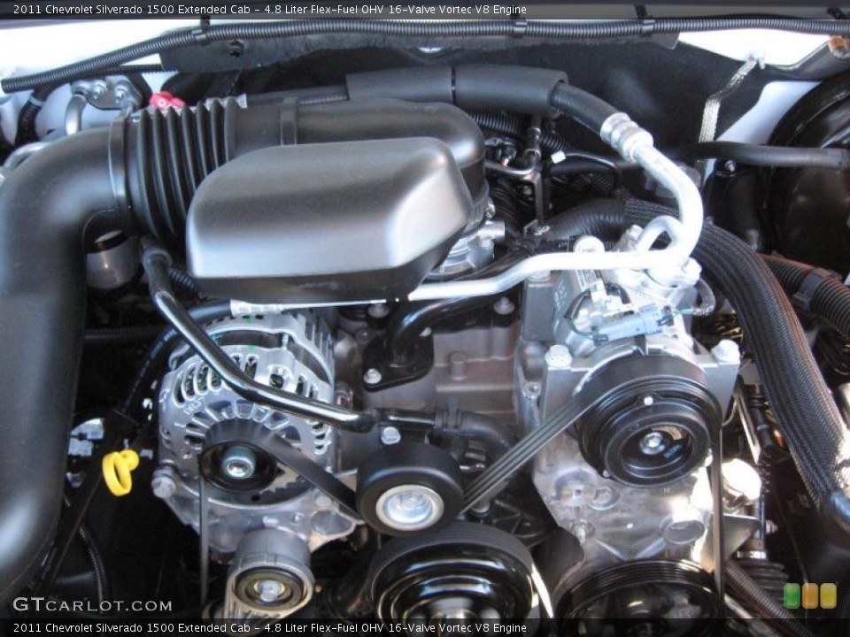4.8 Liter Flex-Fuel OHV 16-Valve Vortec V8 Engine for the 2011 Chevrolet Silverado 1500 #39442458