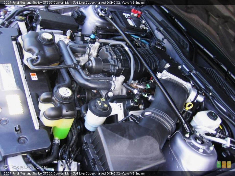 5.4 Liter Supercharged DOHC 32-Valve V8 Engine for the 2007 Ford Mustang #39448786