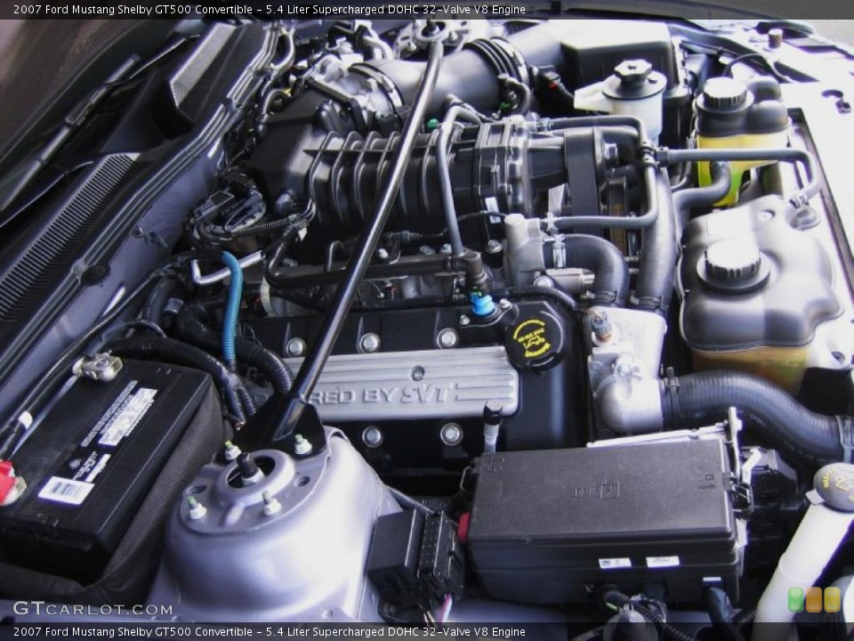 5.4 Liter Supercharged DOHC 32-Valve V8 Engine for the 2007 Ford Mustang #39448814