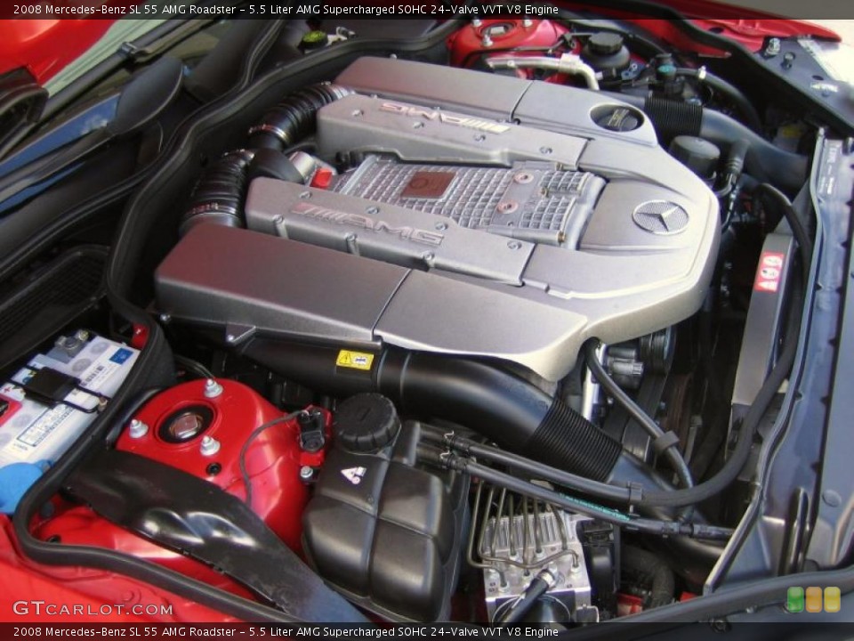 5.5 Liter AMG Supercharged SOHC 24-Valve VVT V8 Engine for the 2008 Mercedes-Benz SL #39451490